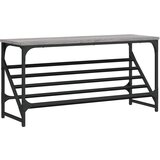 vidaXL Regal za čevlje siva sonoma 90x30x45 cm inženirski les, (21025221) Cene
