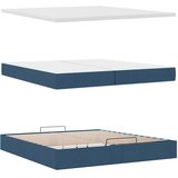  Otomanski krevet s madracem plavi 200x200 cm tkanine | shoptok.hr