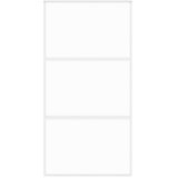  Klizna vrata bijela 102,5x205 cm od kaljenog stakla i aluminija | shoptok.hr