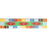  Stenske police 2 pcs večbarvno 100 x 20 x 6 cm Trden mangov les | Shoptok.si