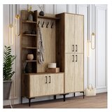 Hanah home cipelarnik sa čivilukom viyana da walnut travertine