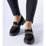 Gemre Nicholls black eco-suede moccasins | shoptok.hr