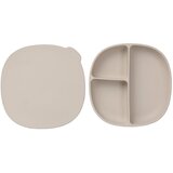 b.box Silikonski tanjur + poklopac Latte BX101646 | shoptok.hr