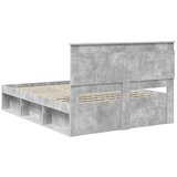  Konstrukcija postelje z vzglavjem Betonsko siva 150 x 200 cm, (5000103684) | Shoptok.si