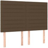 Krevet box spring s madracem LED tamnosmeđi 140x200 cm tkanina | shoptok.hr