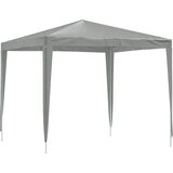 vidaXL Šator za svadbe - šator za zabave 250 x 250 x 240 cm Svjetlosiva PE i čelik - Svjetlosiva 2 5 x 2 5 m | shoptok.hr