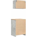  Garažni ormarići 2 kom siva boja betona od konstruiranog drva 60 x 51 x 85 cm | Shoptok.si