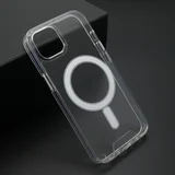 futrola silikon magnetic connection za iphone 13 (6.1) providna (bela)