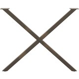  Noge jedilne mize v obliki črke X 2 kosa 90x(72-73) cm jeklo, (21828656) | Shoptok.si