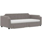  Izvlečna dnevna postelja s predali taupe 100x200 cm blago, (20930049) | Shoptok.si