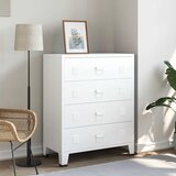  Industrijski ladičar bijeli 78 x 40 x 93 cm metalni | Eponuda.com