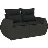 vidaXL 8-dijelni set vrtnih sofa od poliratana s jastucima crni | shoptok.hr