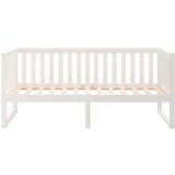  Dnevna postelja bela 90x190 cm trdna borovina, (21073721) | Shoptok.si
