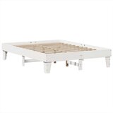 vidaXL Posteljni okvir brez vzmetnice bel 140x200 cm trdna borovina | Shoptok.si