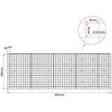  Gabion s žicom debljine 3 5 mm i mrežom 10x10 cm 450x20x150 cm - 20 cm 150 cm 450 cm | shoptok.hr