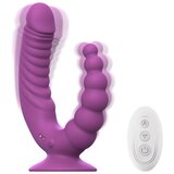 Teazers - Double Vibrator with Suction Cup and Remote - Purple Cijene