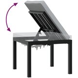  4-dijelni set vrtnih sofa s jastucima čelik obložen prahom crni | Eponuda.com