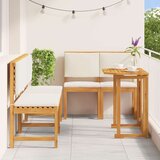  Set za blagovanje u vrtu s jastučićima 5 komada od čvrstog akacijevog drva | shoptok.hr
