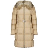 Guess Puhovke NEW MARISOL LONG BELTED JACKET Bež | Shoptok.si