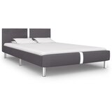 Maison Chic Posteljni okvir - Dvoposteljna postelja - Zakonska postelja sivo umetno usnje 140x200 cm-J15286, (21768986) | Shoptok.si