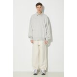 Vans Pamučna dukserica Premium Standards Crew Fleece LX za muškarce, boja: bež, melanž, VN000GBWRKZ1 | shoptok.hr