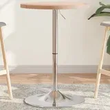 vidaXL Barski stol Ø 50 x 90 5 cm od masivne hrastovine