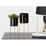  Stalak za cveće NILA 28x11 cm crna/zlatna | Eponuda.com