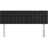  Uzglavlja 2 kom crna 72 x 5 x 78/88 cm baršunasta | shoptok.hr