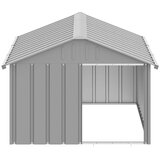  Kućica za pse sivi 116,5 x 153 x 81,5 cm pocinčani čelik | shoptok.hr