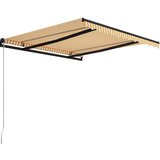  Ročno zložljiva tenda 300x250 cm rumena in bela, (20693049) | Shoptok.si