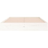  Okvir za krevet masivno drvo bijeli 120x190 cm mali bračni | shoptok.hr