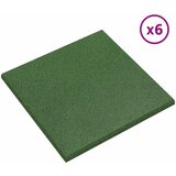  Ploče za zaštitu od padova 6 pcs Zelena 50 x 50 cm Guma | shoptok.hr
