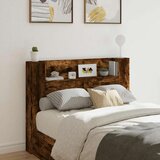  Krevetna ploča s LED-om Dimljeni hrast 140 x 16 5 x 103 5 cm - Dimljeni hrast 140 cm | shoptok.hr