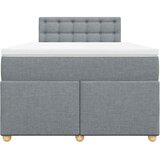  Krevet s oprugama i madracem svjetlosivi 120x190 cm od tkanine | shoptok.hr