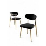 Hanah home set stolica (6 komada) vina black gold Cene