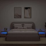vidaXL Noćni ormarić s LED svjetlima Artisan hrast 60x35x40 cm | shoptok.hr