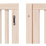 vidaXL Ograda za pse z vrati zložljiva 12 panelov 960 cm topolovina | Shoptok.si