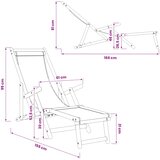  Sklopiva ležaljka za sunčanje 2 pcs 3 Pozicija Uzorak lista | shoptok.hr