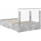  Krevetna konstrukcija s ladicama Betonski sivi 120 x 200 cm | shoptok.hr