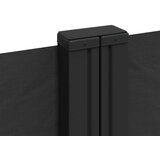  Bočna tenda na uvlačenje crna 120 x 1200 cm | shoptok.hr