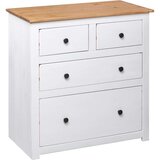  Komoda od borovine bijela 80 x 40 x 83 cm asortiman Panama | shoptok.hr