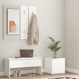 The Living Store Komplet pohištva za predsobo bel inženirski les - Komplet Pohištva Za Hodnik, (21484641) Cene