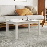 vidaXL Klubska mizica bela 80×50×40 cm trdna borovina Cene