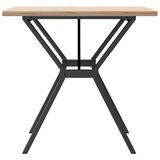  Blagovaonski stol Y-oblika 80x80x75,5 cm od borovine i čelik | shoptok.hr