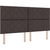 vidaXL Krevet s box springom s madracem i klupom tamnosmeđa 180x200 cm tkanina | shoptok.hr