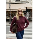TRENDYOLMILLA ženski duks Twoaw25Kz00168, bordo | Eponuda.com
