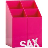 Čaša za olovke Sax design kocka magenta | shoptok.hr