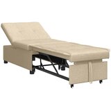  Krevet-sofa na razvlačenje Krema 194 x 50 x 82 cm tkanina | shoptok.hr