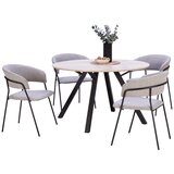 Mömax jedilna miza arno, naravne barve, Ø 120 cm | Shoptok.si