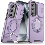 Torbica CamShield Ring stand za Samsung S931B Galaxy S25 ljubicasta